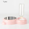 2-in-1 Pet Food and Water Bowl with Automatic Water Dispenser