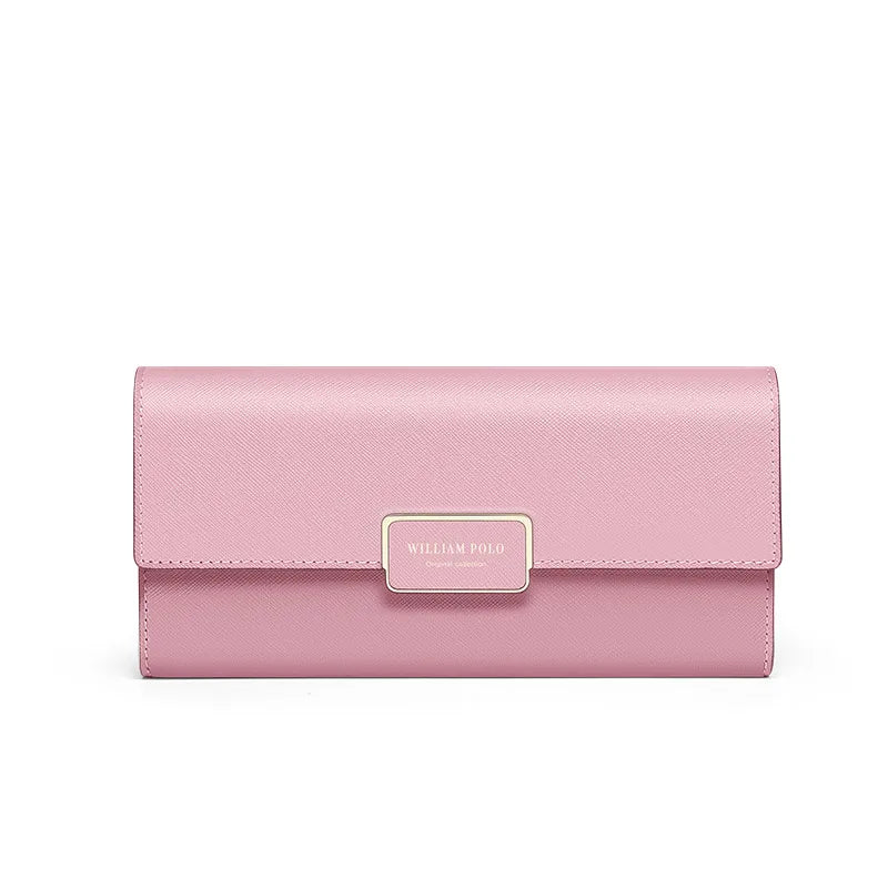 Portefeuille en cuir véritable de vachette
