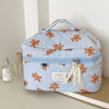 Striped Bear Large-Capacity Makeup Bag