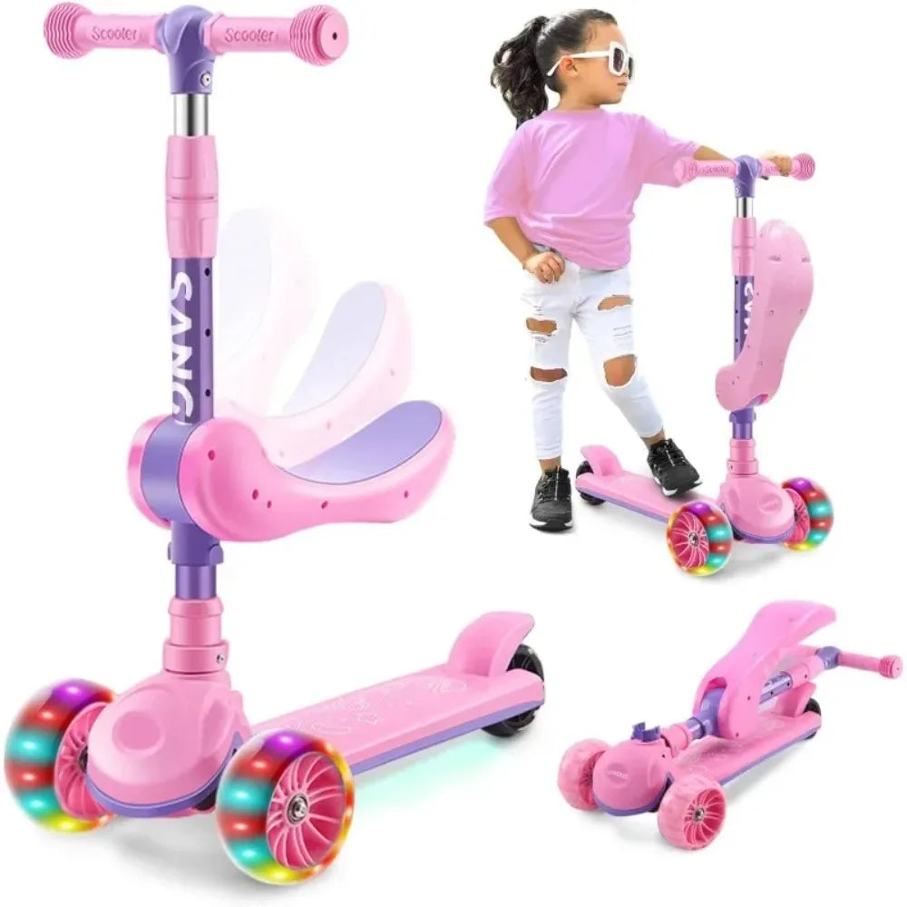 2-in-1 Adjustable Kids Scooter (Sit or Stand)
