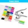 Snap Fastener Pliers Kit with Resin Buttons for Sewing and DIY Projects