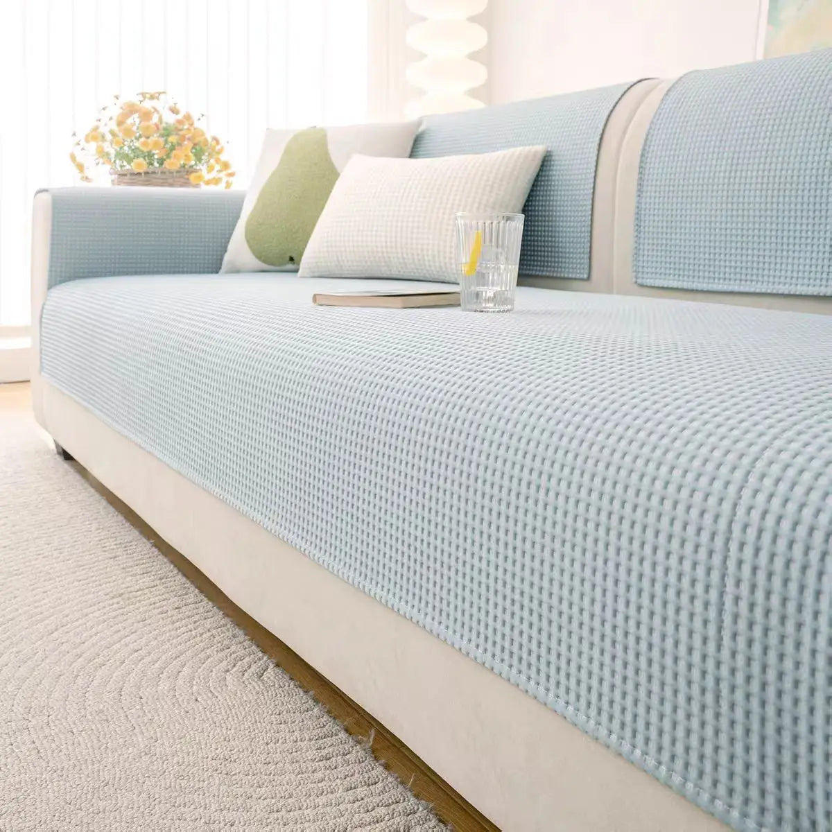 Cooling Sofa Cover with Anti-Slip Backing