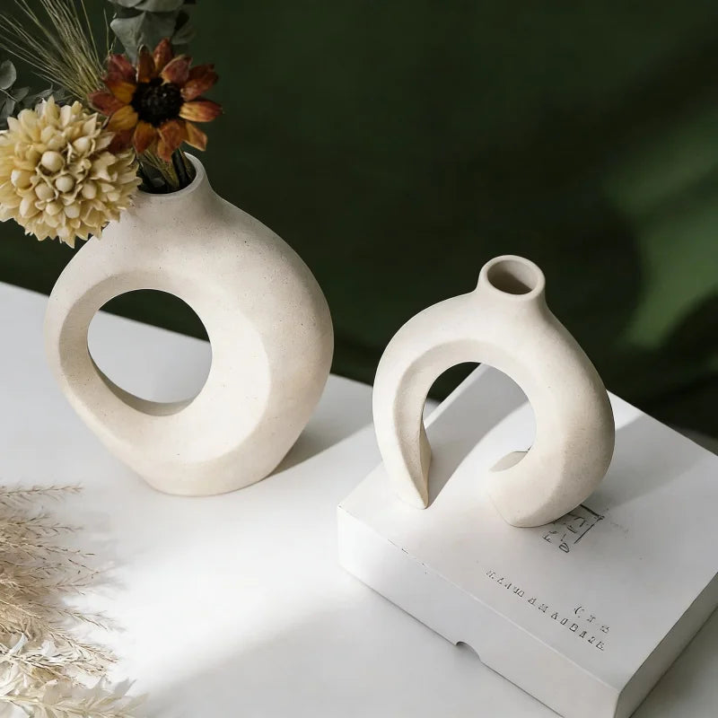 Modern Minimalist Resin Vase Set