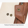 Vintage RFID-Blocking Triple-Fold Wallet with Double Zipper