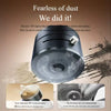A close-up view of a black TPE high-pulley suction device used for dust and dirt removal.