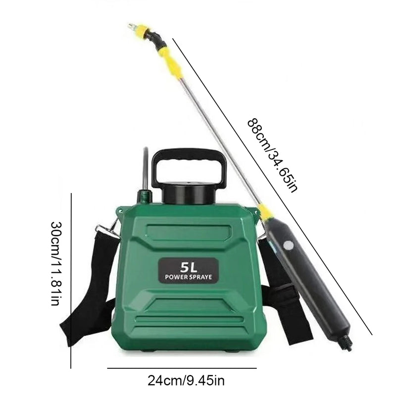 Electric Backpack Sprayer with Adjustable Speeds