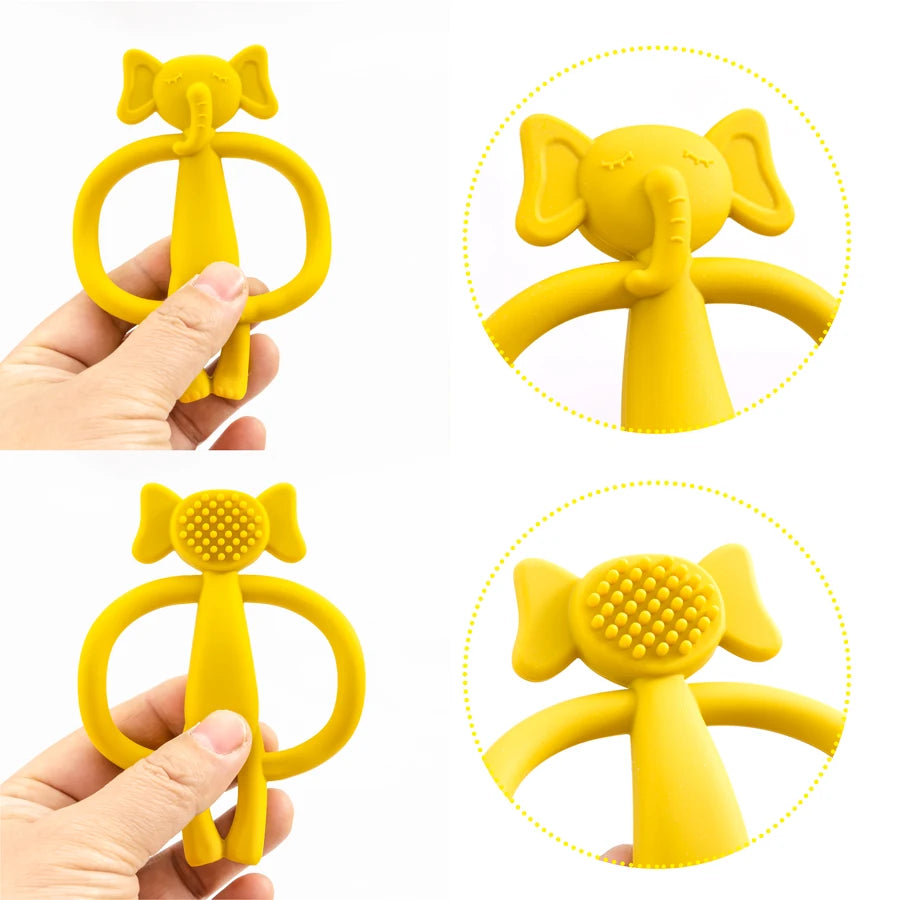 BPA-Free Silicone Baby Teether – Soothing Teething Relief for Infants