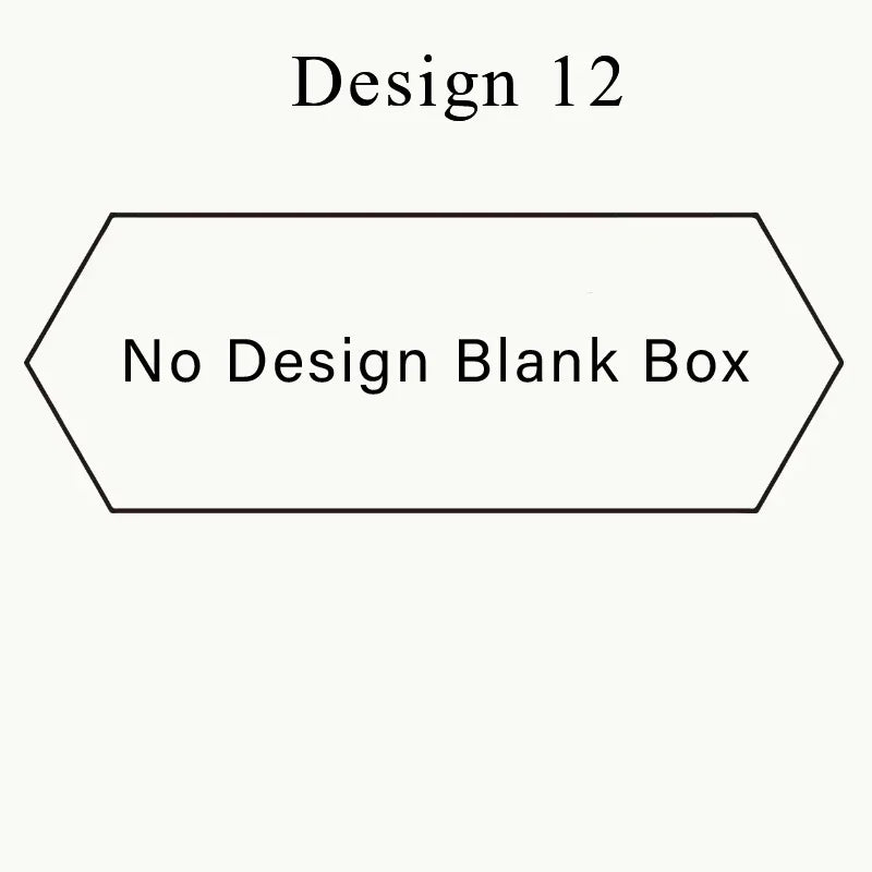 Design 12 indicates no design blank box for a personalized engraved walnut wood ring box with black velvet pouch.