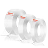 Rollos de cinta de montaje doble cara blanca con varias medidas: 50mm, 30mm y 20mm