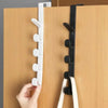 5-Hook Over-the-Door Coat Hanger for Closet & Cabinet Storage