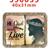 Decorative Faith-Themed Resin Embellishments with Water Ripple Effect