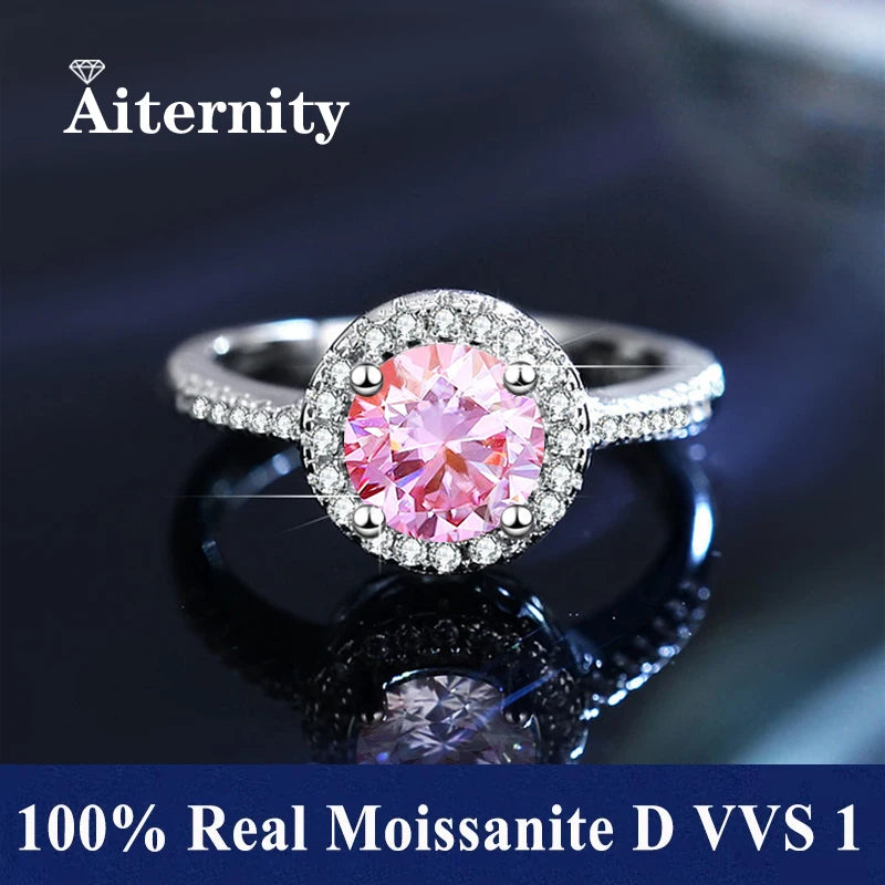 Adjustable Moissanite Ring with Tension Setting