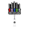 Sparkling Acrylic Retractable Badge Reel with Clip