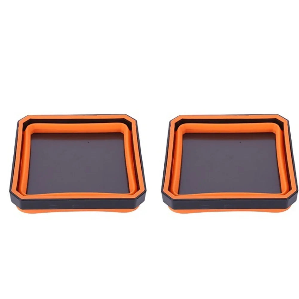 Collapsible Magnetic Parts Tray with Silicone Bowl