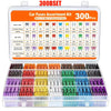 Grand assortiment de kits de fusibles automobiles, classés par taille et ampérage, incluant micro, mini et standard.
