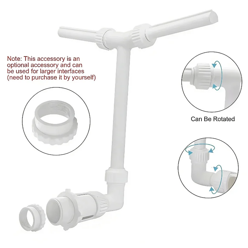 Adjustable Dual-Stream Pool Water Fountain