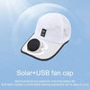 Solar-Powered Cooling Fan Baseball Cap