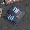 Handcrafted Cowhide Leather Card Wallet with Coin Pocket