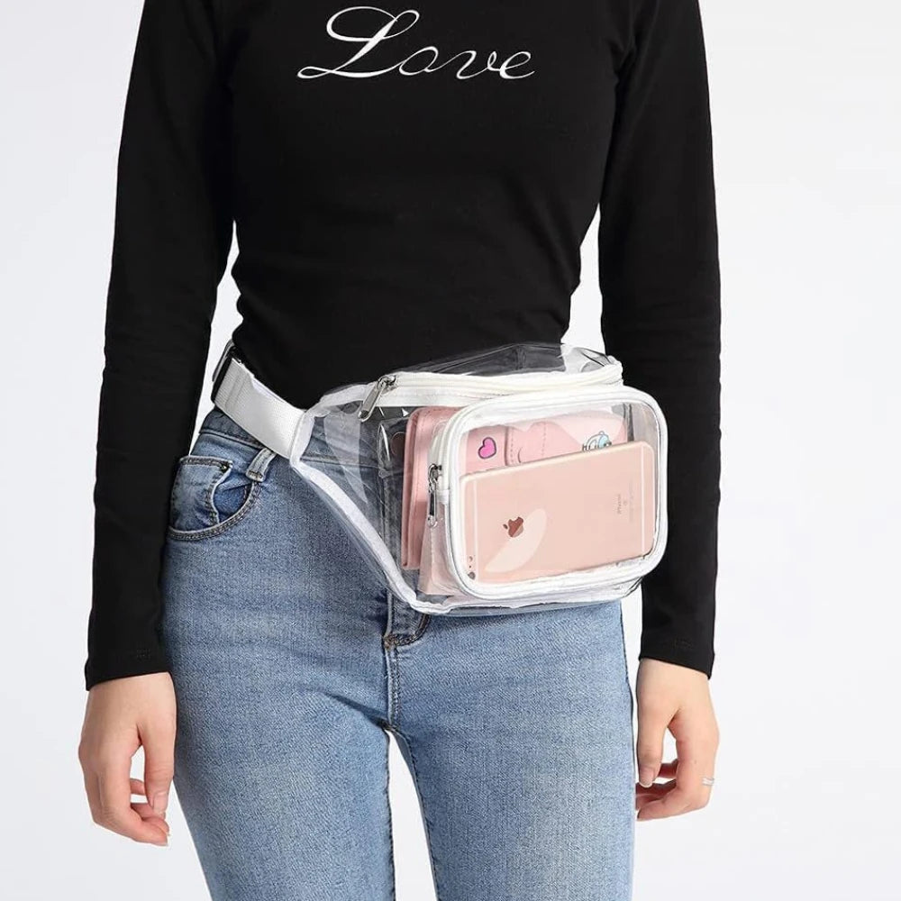 Clear Stadium-Approved Fanny Pack with Adjustable Strap