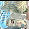 Y2K Transparent Pocket Crossbody Bag with DIY Badge Display