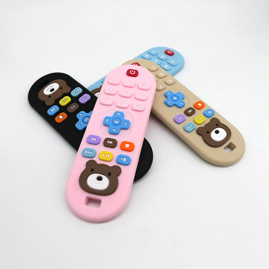 Silicone Teething Remote Control Toy for Babies