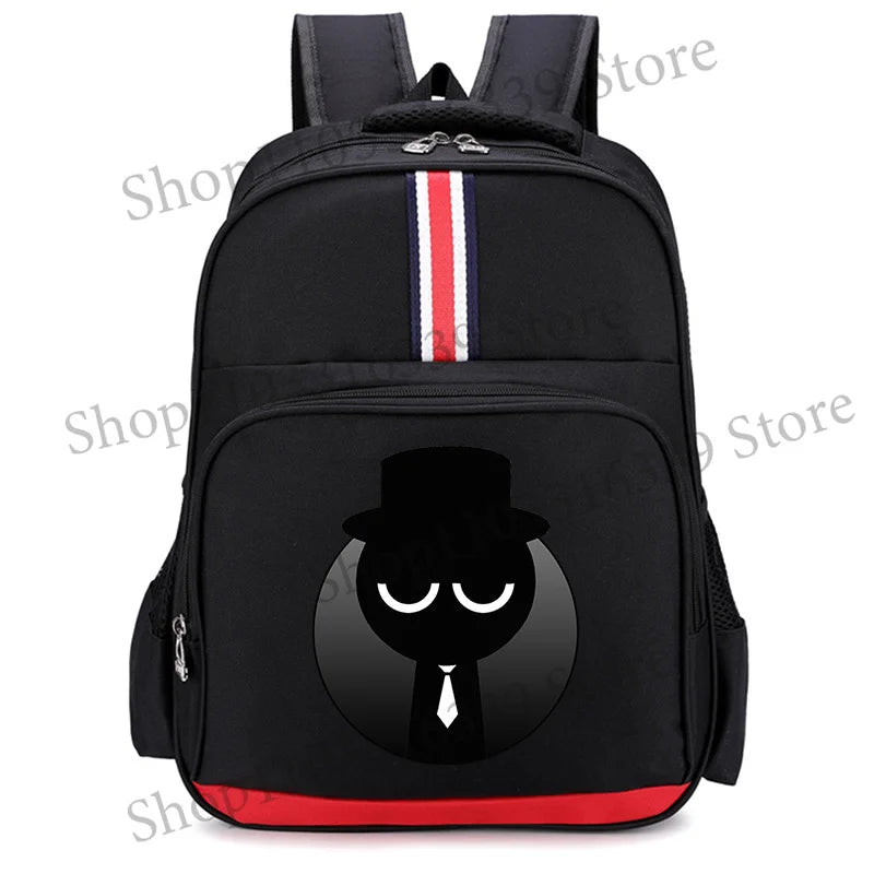 Sprunki Cartoon Backpack – Large Capacity Rucksack for Teens and Adults