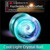 A cool light crystal ball used in a yo-yo competition featuring psychedelic lights and KK bearing.