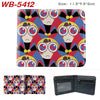 PU Leather Bifold Card Holder Wallet with Cartoon Print