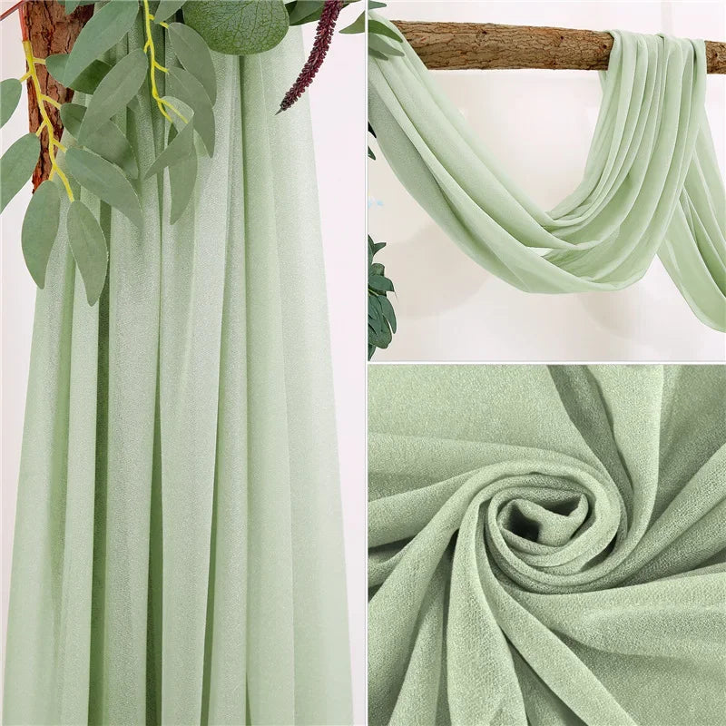 Sheer Chiffon Ceiling Drapes for Weddings & Events