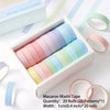 A box of 20 rolls of colorful macaron washi tape in various pastel shades displayed on a white surface.