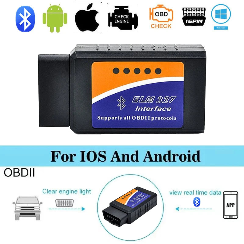 جهاز فحص تشخيصي للسيارة بلوتوث OBD2