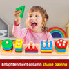 Montessori Shape Sorting Stacking Toy for Toddlers