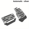 Automatic silver sports pedal covers for manual cars