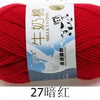 Milk Cotton Crochet Yarn – Soft, Durable Knitting Thread in 91 Colors