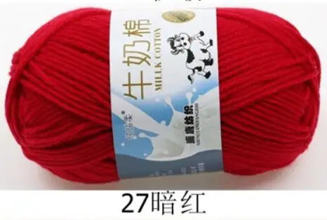 Milk Cotton Crochet Yarn – Soft, Durable Knitting Thread in 91 Colors