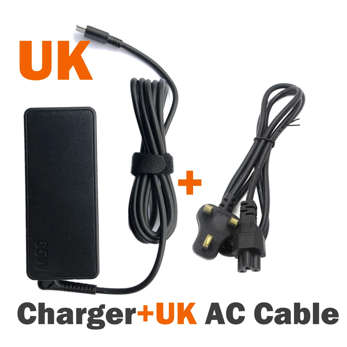 65W USB-C Laptop Charger for Lenovo ThinkPad T480, T580, X280 & More