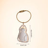 Pet Fur Memory Keychain with Cat-Shaped Capsule
