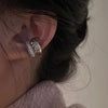 Geometrisches Ohrclips-Set mit Doppel-Layer