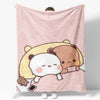 Cozy Cartoon Flannel Throw Blanket for Kids and Sofa