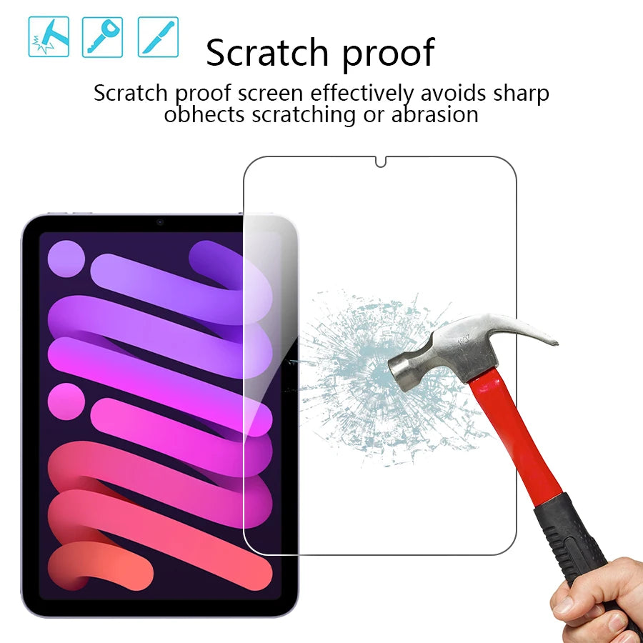 Ultra-Clear Tempered Glass Screen Protector for iPad