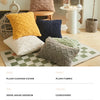 Geometric Plush Cushion Cover for Sofa & Bed
