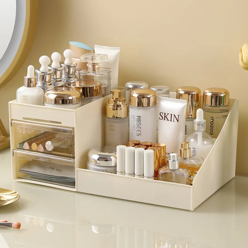 Clear Acrylic Makeup Organizer with Sliding Drawers
