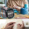 Complete Crochet Needle and Stitch Marker Kit with Storage Case