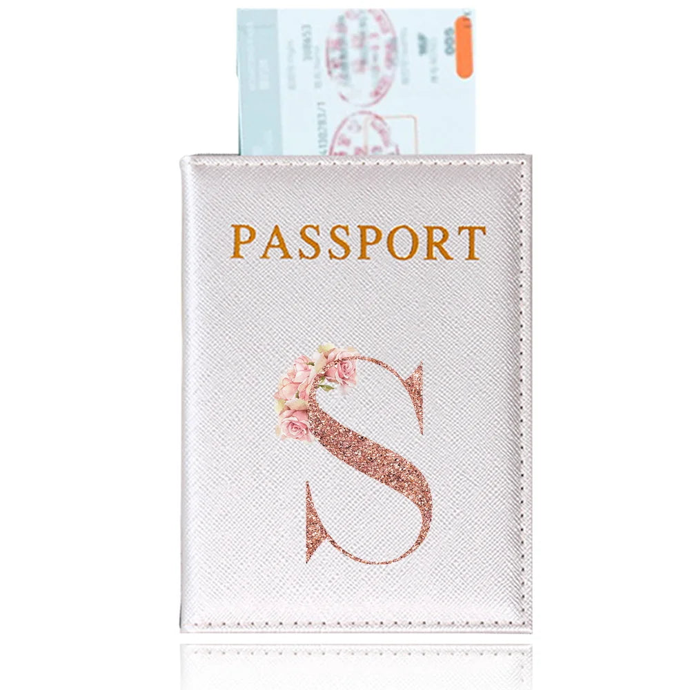 Elegant Rose Gold Passport Cover