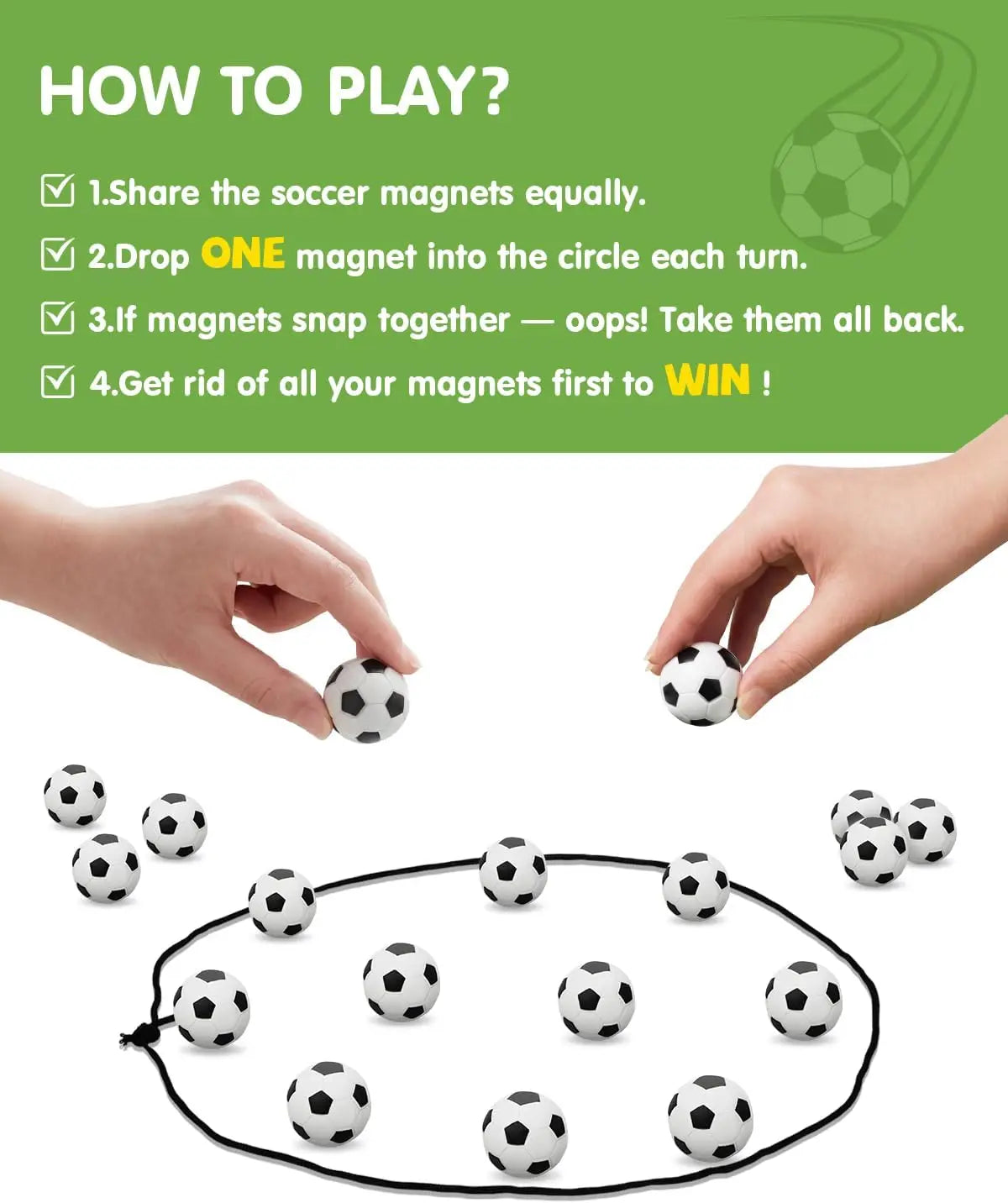 Magnetic Football Game Set with 20 Balls – Portable Strategy Board Game for Kids & Adults