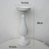 Set of 3 Wooden Candlestick Holders - Antique Style Decor