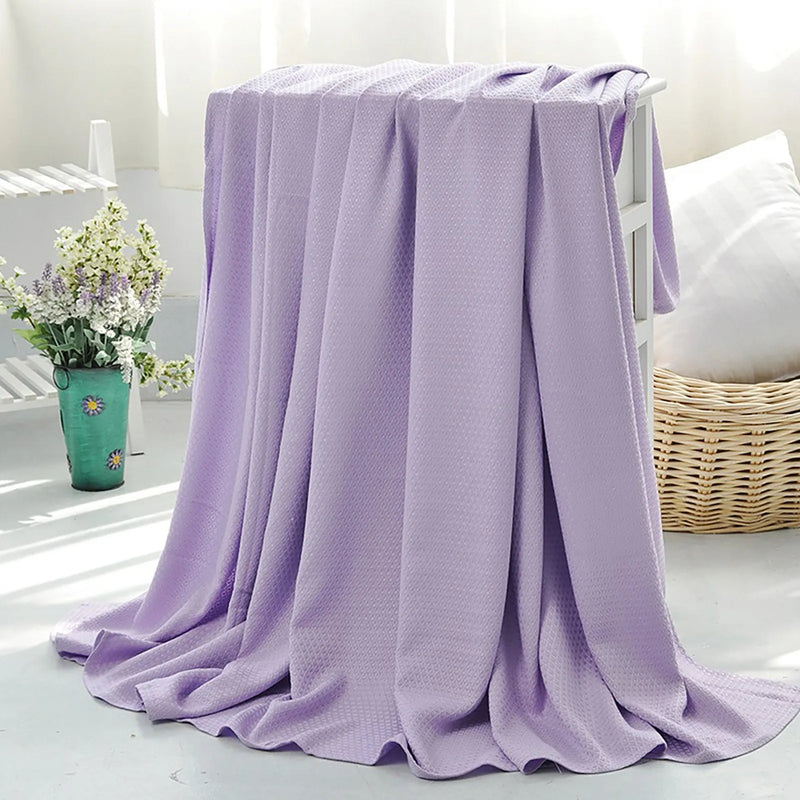 Bamboo Fiber Cooling Throw Blanket
