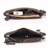 Genuine Cowhide Leather Long Wallet with Zipper Closure