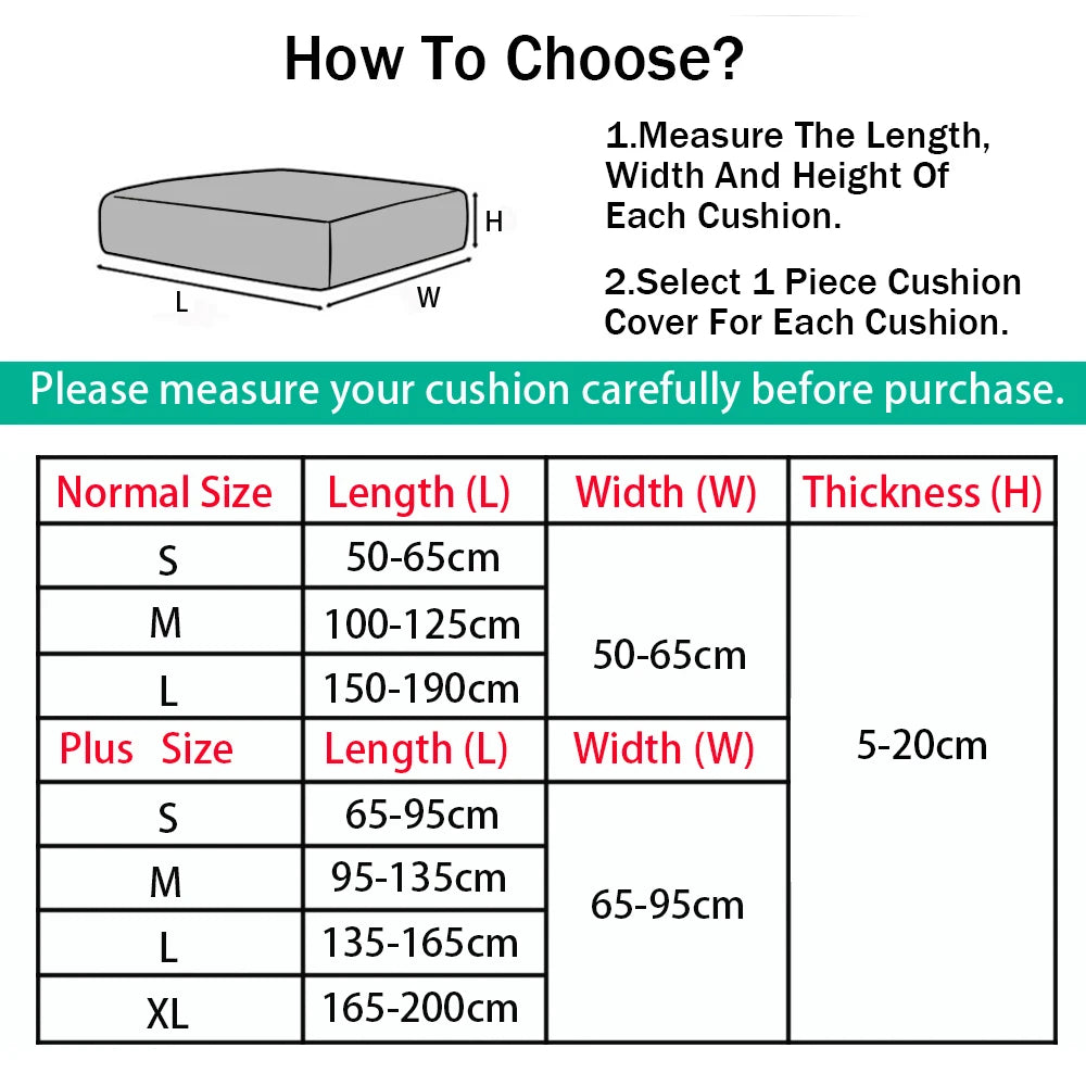 Jacquard Stretch Sofa Cushion Covers