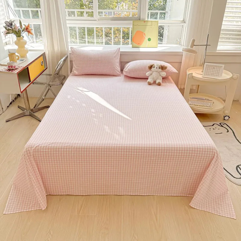 Organic Cotton Percale Bed Sheet Set with Pillowcases